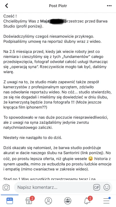 SamChilders - Mirasy, jest inba. Siostra mojego przyjaciela miała brać ślub w pod kon...