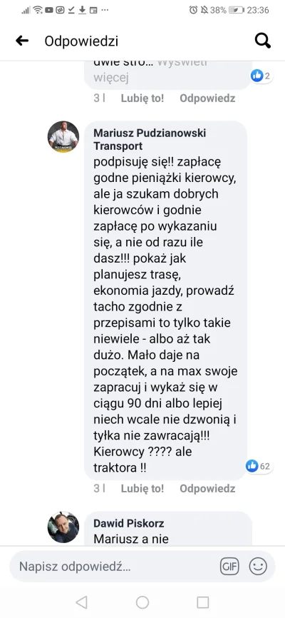 Megasuper - @Pedzel_Washington najlepiej to pracuj za darmo i się ciesz że prace masz