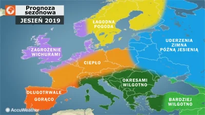 idzii - Według prognoz accuweather jesien ma być u nas dość ciepła , choć na wschodzi...