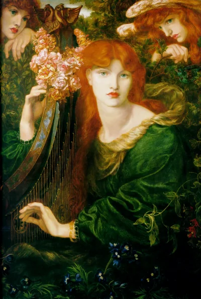 kwiatencja - Dante Gabriel Rossetti La Ghirlandata 1873

Jeden z założycieli bractw...