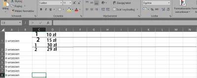 oran - #excel podpowie ktoś jak podzielić komórki w excelu by zrobić tak, że np pierw...