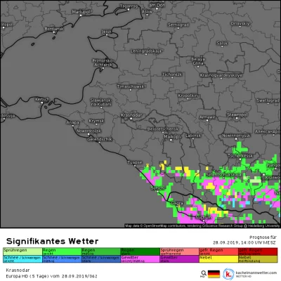 Kruchevski - Już teraz w okolicach Soczi rozwijają się niewielkie komórki z opadami d...