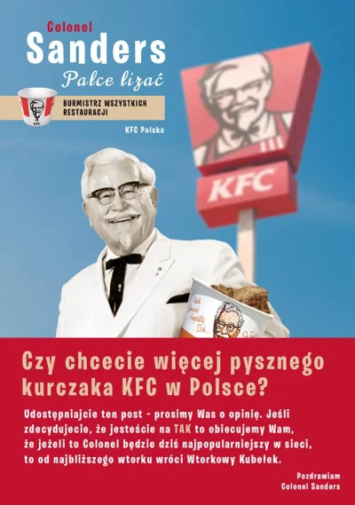 spnt - Widzieliście ostatnią sponsorowaną reklamę KFC, gdzie marketingowcy wyśmiali t...