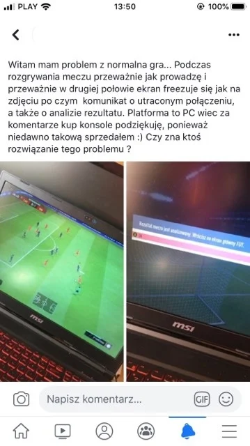 ktn1337 - Witam mam problem jak na zdjęciu. NIe idzie dograć pojedynczego meczu, zdar...