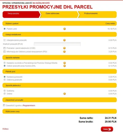 Prism2772 - @JestemBoTak: Sprawdź sobie koszt DHL którym będę wysyłał
30 zł za kurie...