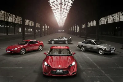 d.....4 - Celica, Supra, Corolla i FT-86 Concept na jednym zdjęciu.

#samochody #carb...