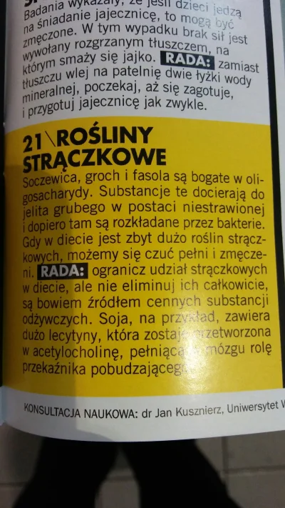 Motloch - W Świecie Wiedzy wymieniają spożywanie rośliny strączkowe jako powód zmęcze...