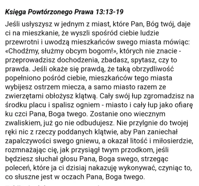 Zuchwaly_Pstronk - > kur#a gdzie biblia namawia do zabijania? XD serio jak masz jakiś...