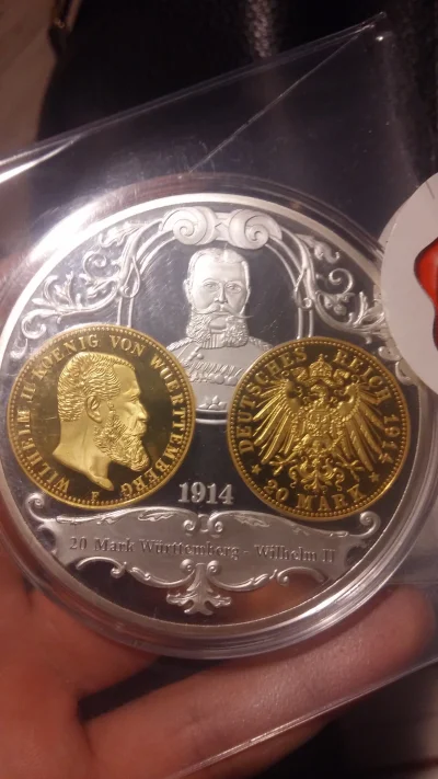 pawel86 - Jest tu jakiś spec od numizmatyki?

20 mark württemberg wilhelm ii 1914
...