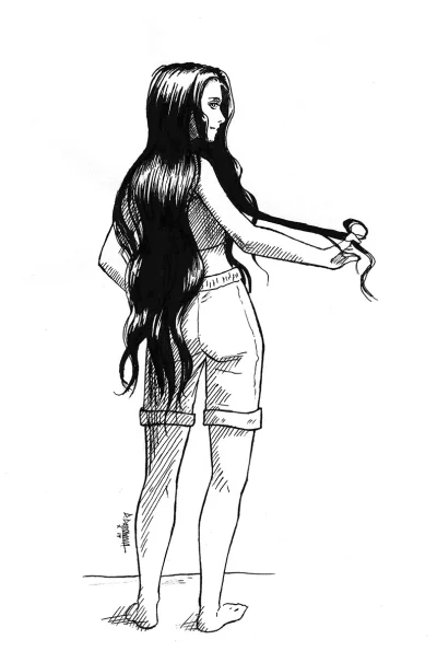domad - Inktober 05 - Long
No to tym razem długie włosy

#inktober #rysujzwykopem ...