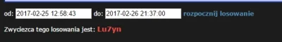 Andczej - @Lu7yn: Wygrałeś, zapraszam na PW
