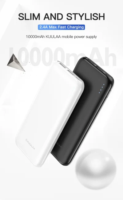 kontozielonki - Powerbank KUULAA 10000mAh Quick Charge 3.0 USB Power Bank External Ba...