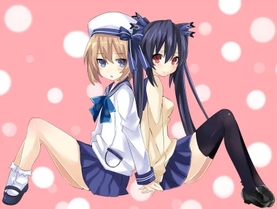 Hajak - #randomanimeshit #choujigengameneptune #blanc #noire #zakolanowkianime #schoo...