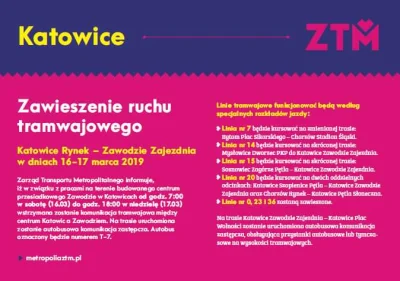 sylwke3100 - Uwaga uwaga utrudnienia w weekend w ruchu tramwajowym w Katowicach

Na d...