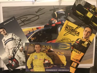 F1kruku - Moja mała część z kolekcji autografów F1. Łatwo zauważyć jeszcze stara wers...