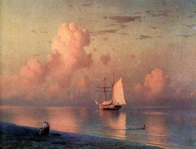 j.....n - The sunset, Ivan Aivazovsky, 1866 
#jasmincontent #obrazy #malarstwo #sztuk...