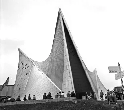 myrmekochoria - Pawilon Philipsa podczas wystawy w Brukseli, 1958 rok.

"Philips Pa...