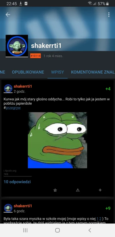 RenkaRenkeMyje - @shakerrti1 co tam #!$%@? sapiesz borowiku? XD