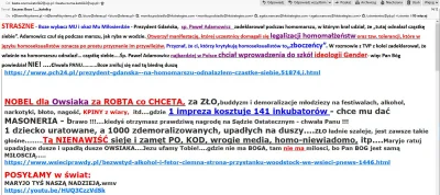 jodek - Wczoraj dostałem takiego maila. To nie pierwszy taki fanatyczny mail kipiący ...