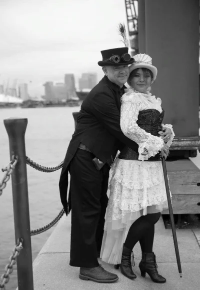 KatStanley - Mój ślub 2015 w stylu steampunk ,zdjęcia wykonane na Comiconie #steampun...