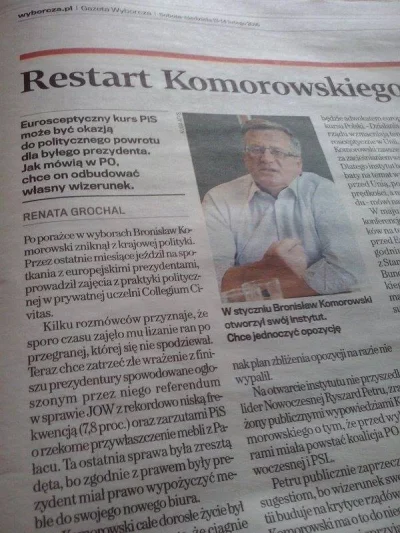 k.....A - Komorusek powraca po więcej umeblowania

#bekazlewactwa #komorowski #poli...