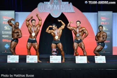 chudszy - @kamdz: 
Nowa kategoria na mr. O classic physique, tutaj top 5 , wygrał 46...