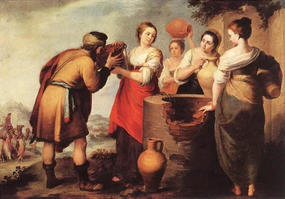 Agaress - Bartolomé Esteban Murillo - Rebeka i Eliezer u studni, ok. 1650

#malarst...