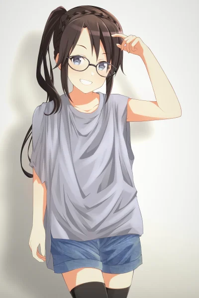 l.....f - #randomanimeshit #idolmaster #idolmastershinycolors #yuikamitsumine #megane...