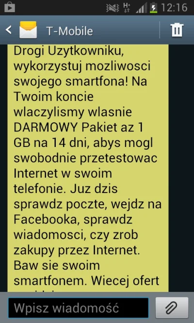 polik95 - Lol pierwszy raz widzę, by tmobile taką promocje zrobił

Btw. Ustawenia fab...