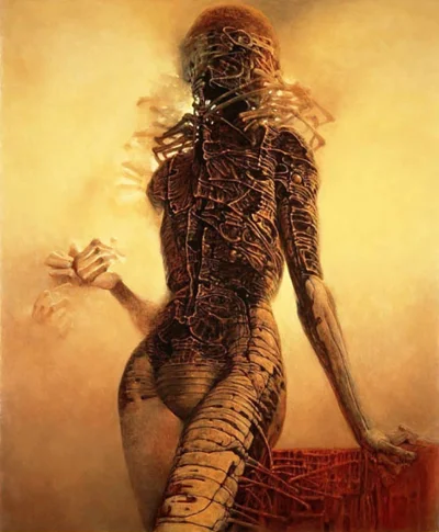 Lookazz - #beksinski #beksinskinadobranoc #sztuka #art #malarstwo #dobranoc