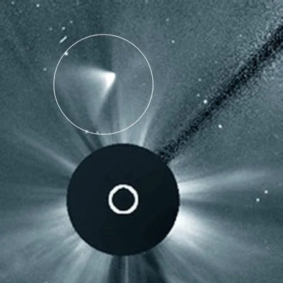 cgn21 - Całkiem świeże zdjęcie, wygląda na to że przetrwał spory kawałek komety ;)