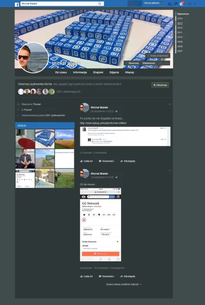 Przemysl - Bardzo ładny, #tylkonocny styl #materialdesign do facebooka. Polecam z cał...