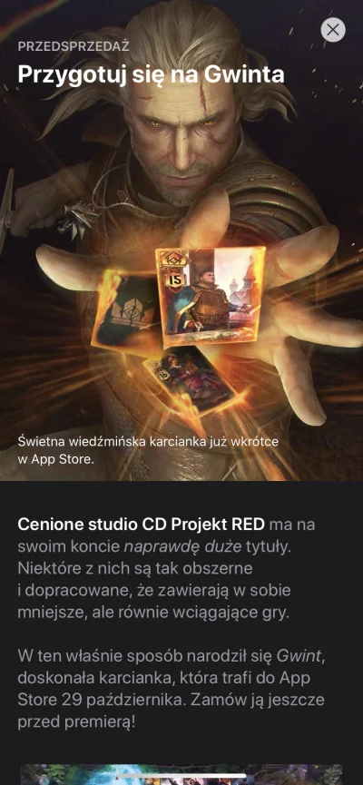 CharlieCharles - #gwint #cdprojektred #ios #apple (ʘ‿ʘ) a to niespodzianka ( ͡° ͜ʖ ͡°...