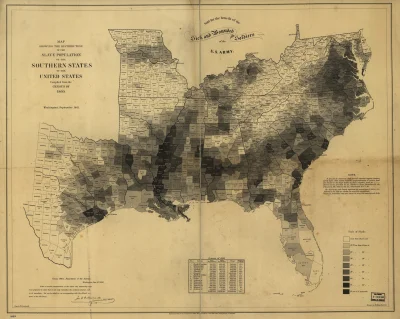 P.....x - #ciekawostki #mapboners
Mapa przedstawiająca ilość niewolników w USA w 186...