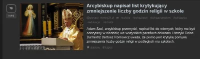 lakukaracza_ - Afera jest o propozycje zmniejszenia liczby godzin religii do jednej t...