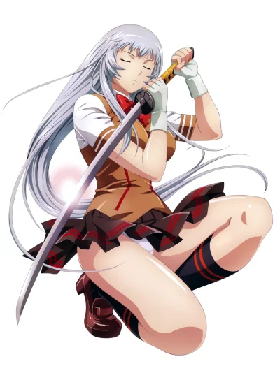 Azur88 - #randomanimeshit #ikkitousen #chouunshiryuu #longhair #silverhair #eyesclose...