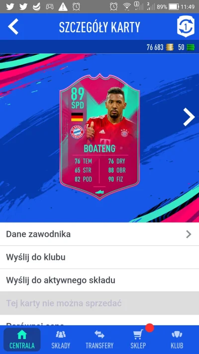 susuke15 - #fut witam Pana. Ktoś go ma ? Zostawić go na defensywnym czy na środku daj...