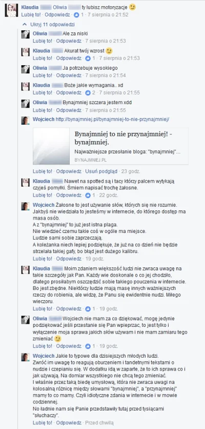 KrnabrnyDzik - #bynajmniej #logikarozowychpaskow nie miała styczności z #grammarnazi