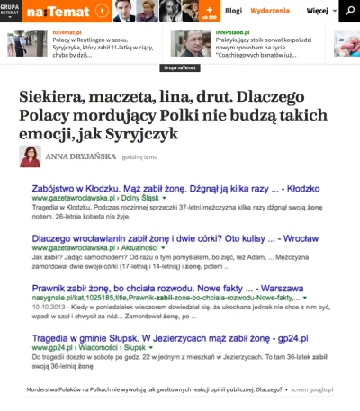 P.....s - Dobry tekst o polskiej hipokryzji.

 Jeśli przejmujesz się przemocą wobec ...