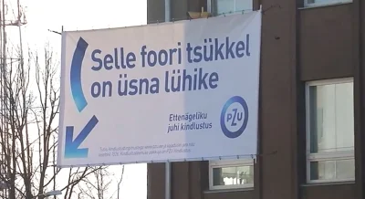 johanlaidoner - Reklama polskiego PZU po estońsku na ulicy w Estonii. Czy Polacy musz...