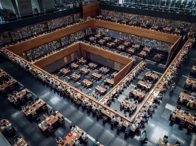 N.....i - Biblioteka główna w Chinach. Wygląda jak wizualizacja Incepcji. #ciekawostk...