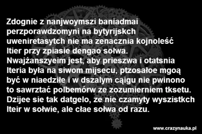 queenia - @Lim3: Jest udowodnione naukowo, że człowiek patrzy na wyraz jako na obraz ...