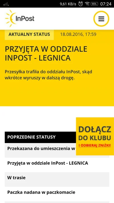 Bialy_Mis - Chyba kurier z paczkomatu zapomniał dojechać do paczkomatu... Pierwszy ra...