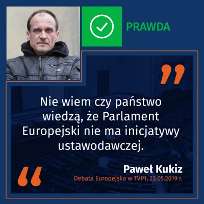 DemagogPL - @DemagogPL: Nie wiemy, czy Mirki wiedzą...

Paweł Kukiz podczas debaty ...