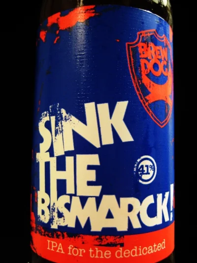 bizonekbozonek - Sink the Bismarck - najmocniejsze piwo na świecie!
Alk. 41%
"Piwo ...