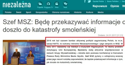 saakaszi - Niezależna.pl: 
 2016 rok był czasem bardzo aktywnej polityki zagranicznej...