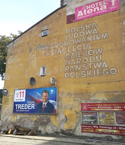 Domowik - #pis #wybory #wybory2019 #heheszki #slupsk #polityka #prl #mural ( ͡° ͜ʖ ͡°...
