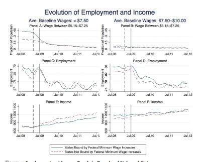 V.....m - > In the context discussed above, we find that minimum wage increases signi...