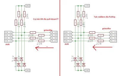 atehxx - Mireczki #elektronika #pcb #avr 
Zabezpieczenie pinów AVR - kiedyś na piny ...