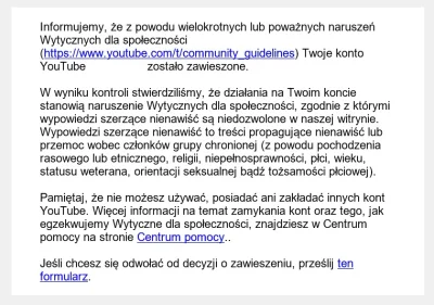 Kashankovsky - Właśnie z 3 dni temu dostałem bana na koncie które ma ponad 10 lat i g...